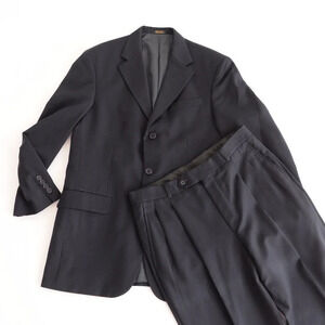 Statfford Navy/Black 100%  Wool Suit and Pant Set Size 32/30 Pant